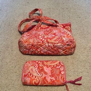 Vera Bradley small tote and wallet